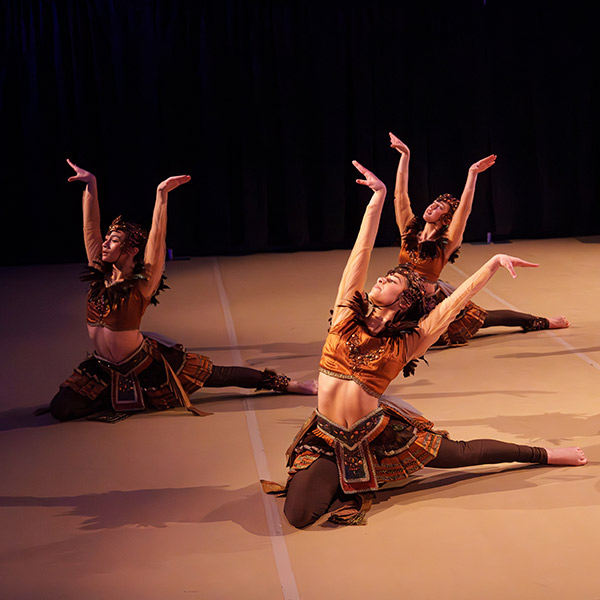 Dancers onstage performance Sri Lankan dance