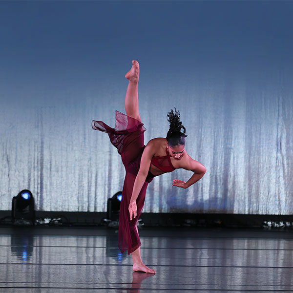 CityDance pre-professional contemporary dancer at competition