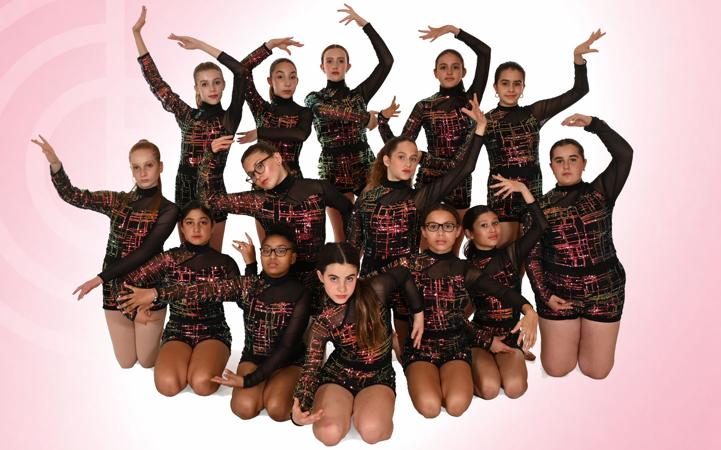 City Dance Studios dance team in dark custumes